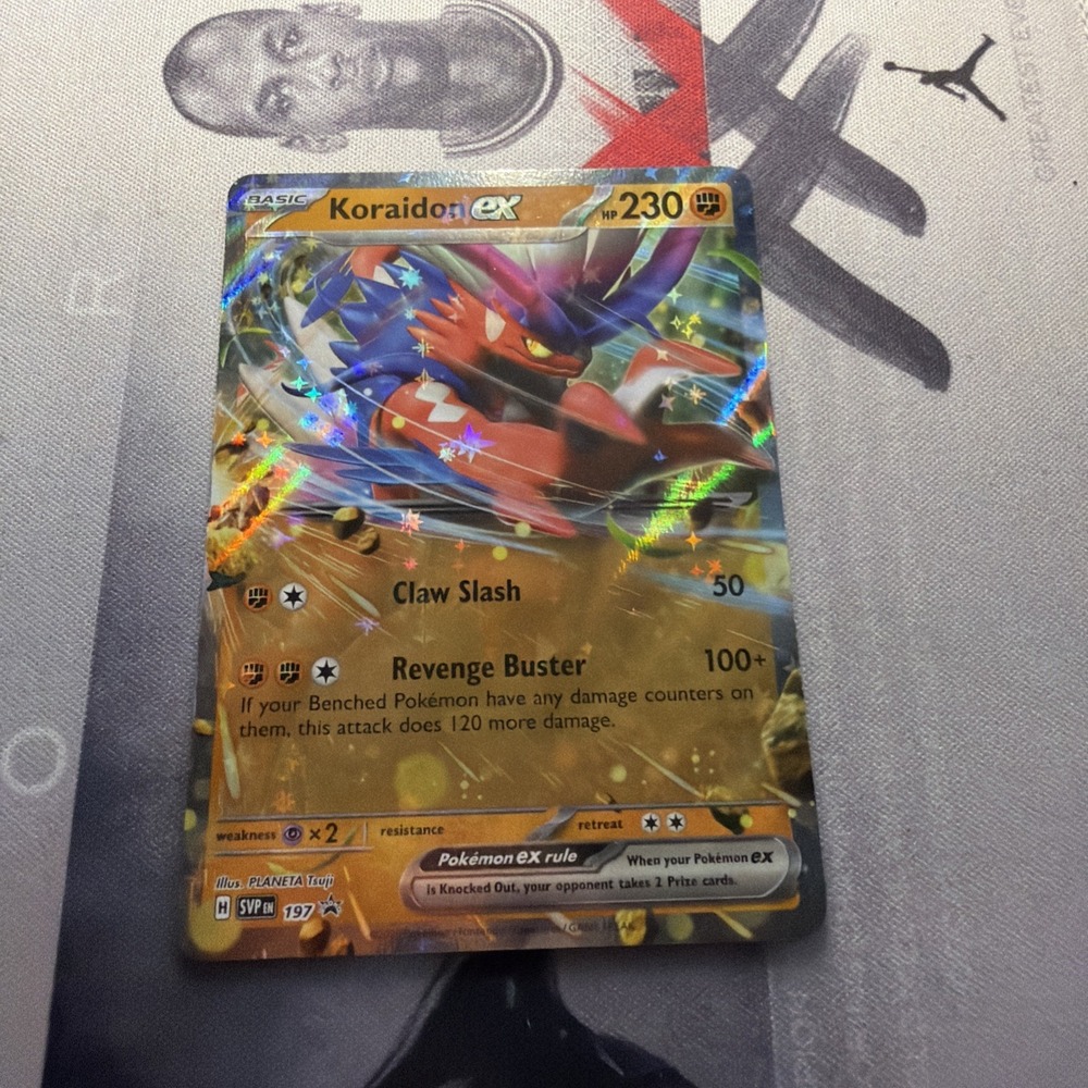Koraidon ex SVP 197 Scarlet & Violet Black Star Promo Full Art Rare Pokemon Card